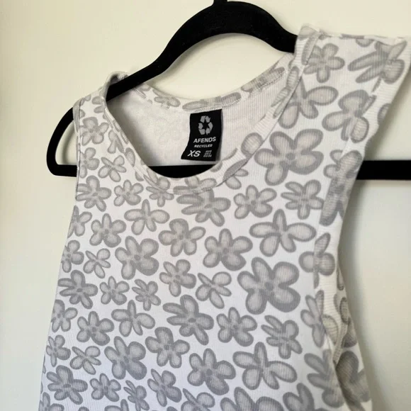 Afends Digital Daisy Ribbed Tank Top - Picture 5 of 7